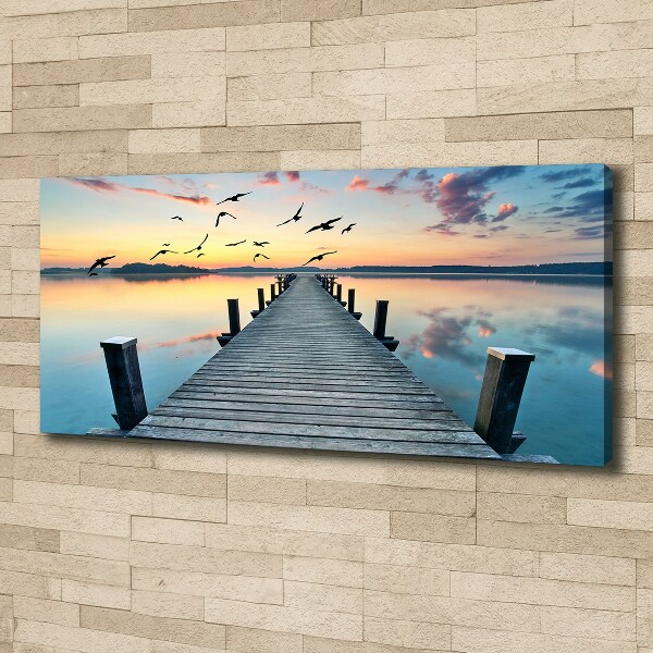 Canvas wall art Wooden pier