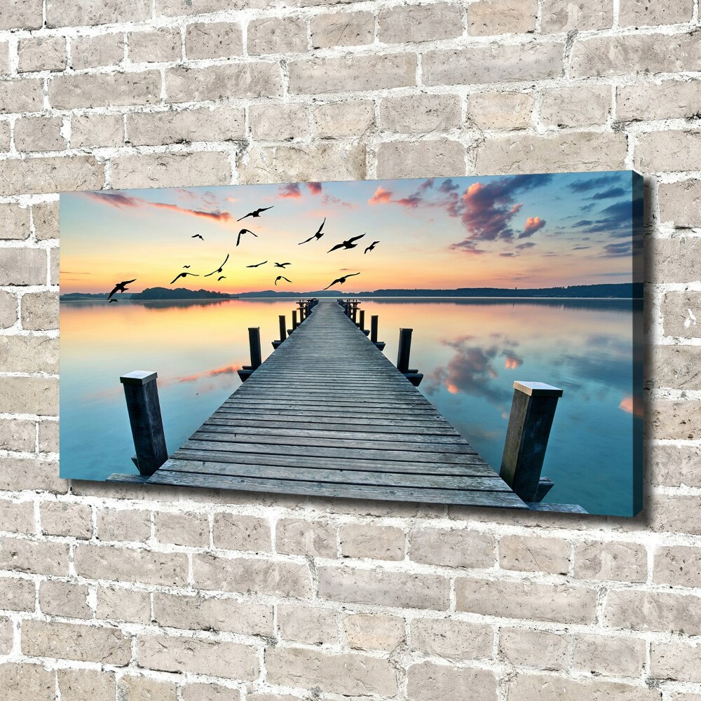 Canvas wall art Wooden pier