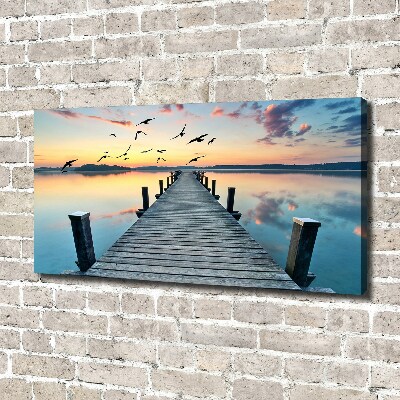 Canvas wall art Wooden pier