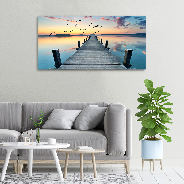 Canvas wall art Wooden pier