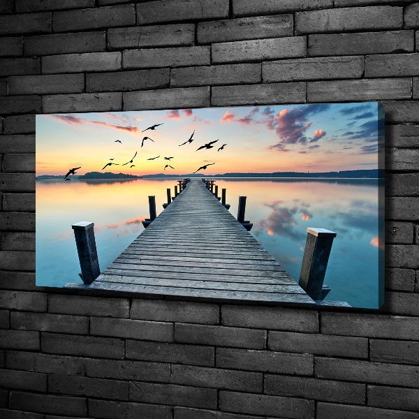 Canvas wall art Wooden pier