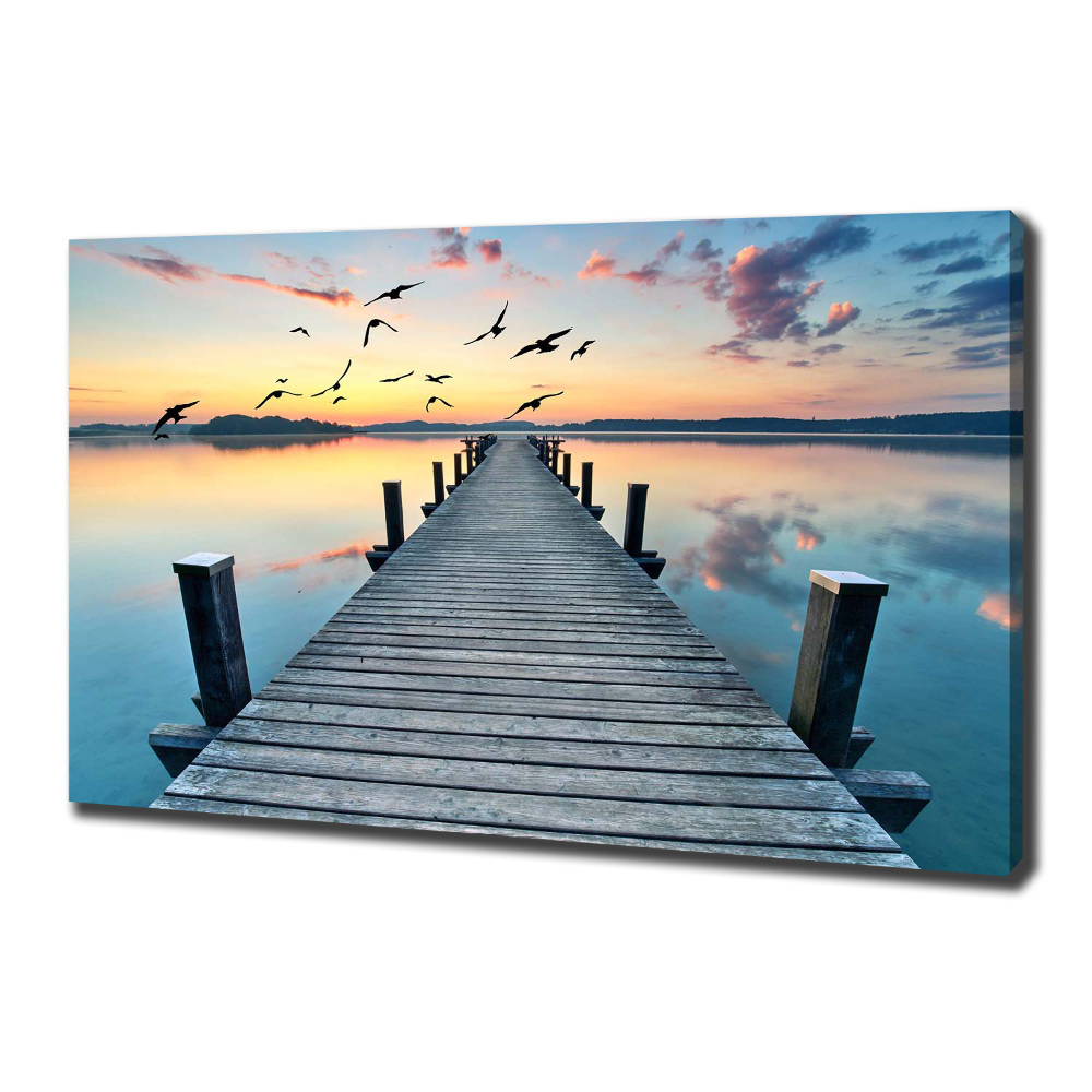 Canvas wall art Wooden pier