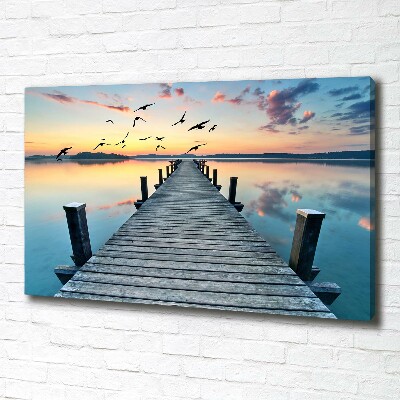 Canvas wall art Wooden pier