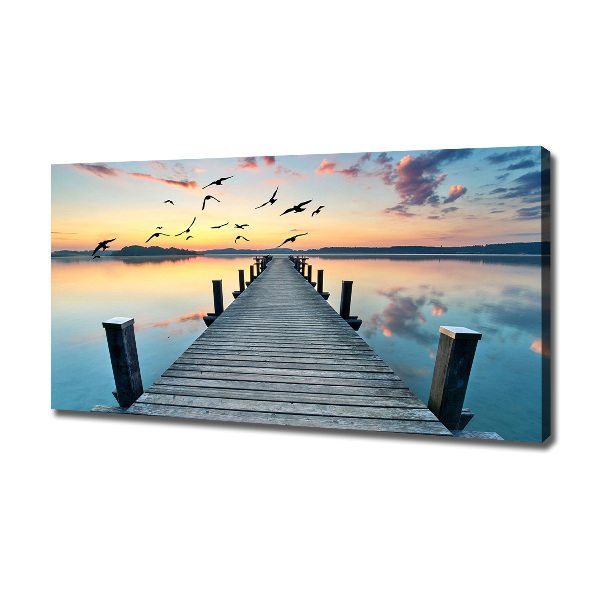 Canvas wall art Wooden pier