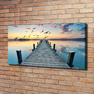 Canvas wall art Wooden pier