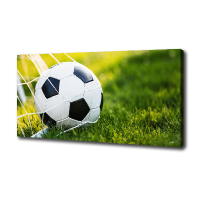 Canvas wall art Ball in the goal