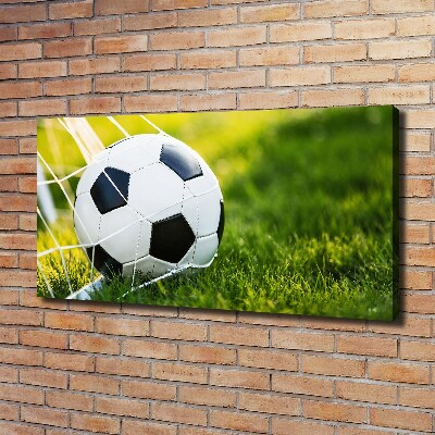 Canvas wall art Ball in the goal