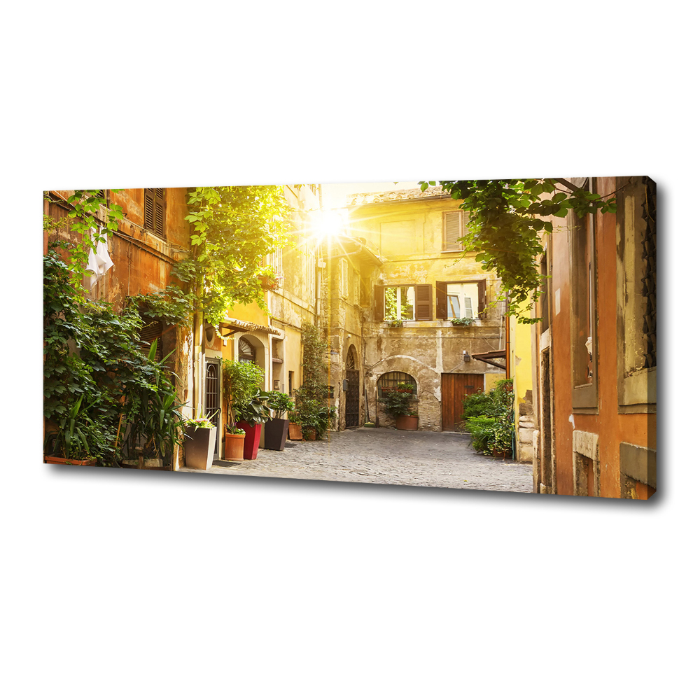 Canvas wall art Italian streets