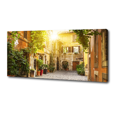 Canvas wall art Italian streets