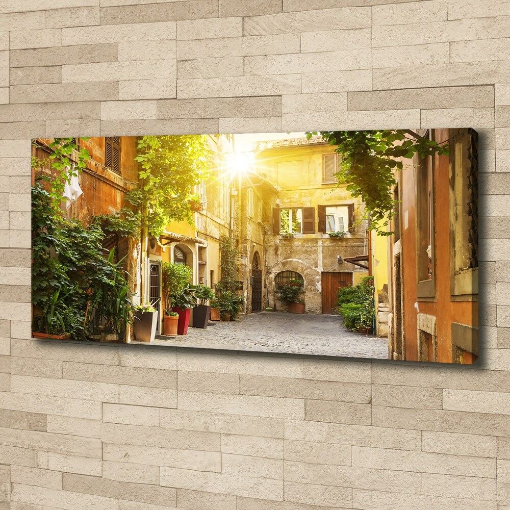 Canvas wall art Italian streets