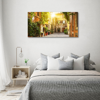 Canvas wall art Italian streets