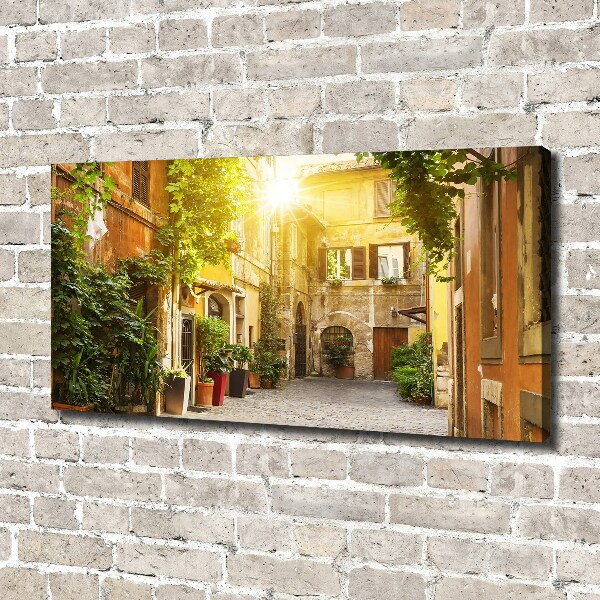 Canvas wall art Italian streets