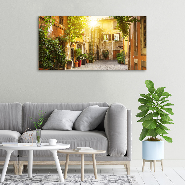 Canvas wall art Italian streets