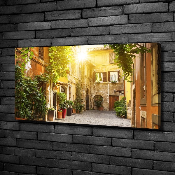 Canvas wall art Italian streets