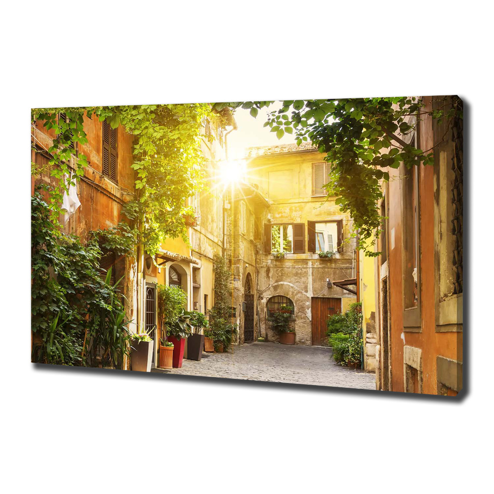 Canvas wall art Italian streets