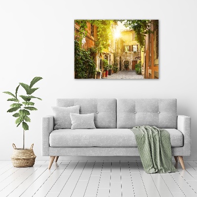 Canvas wall art Italian streets