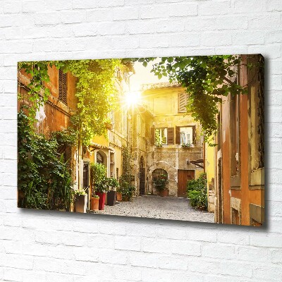 Canvas wall art Italian streets