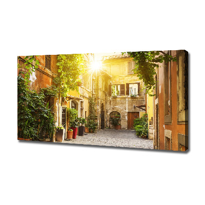 Canvas wall art Italian streets