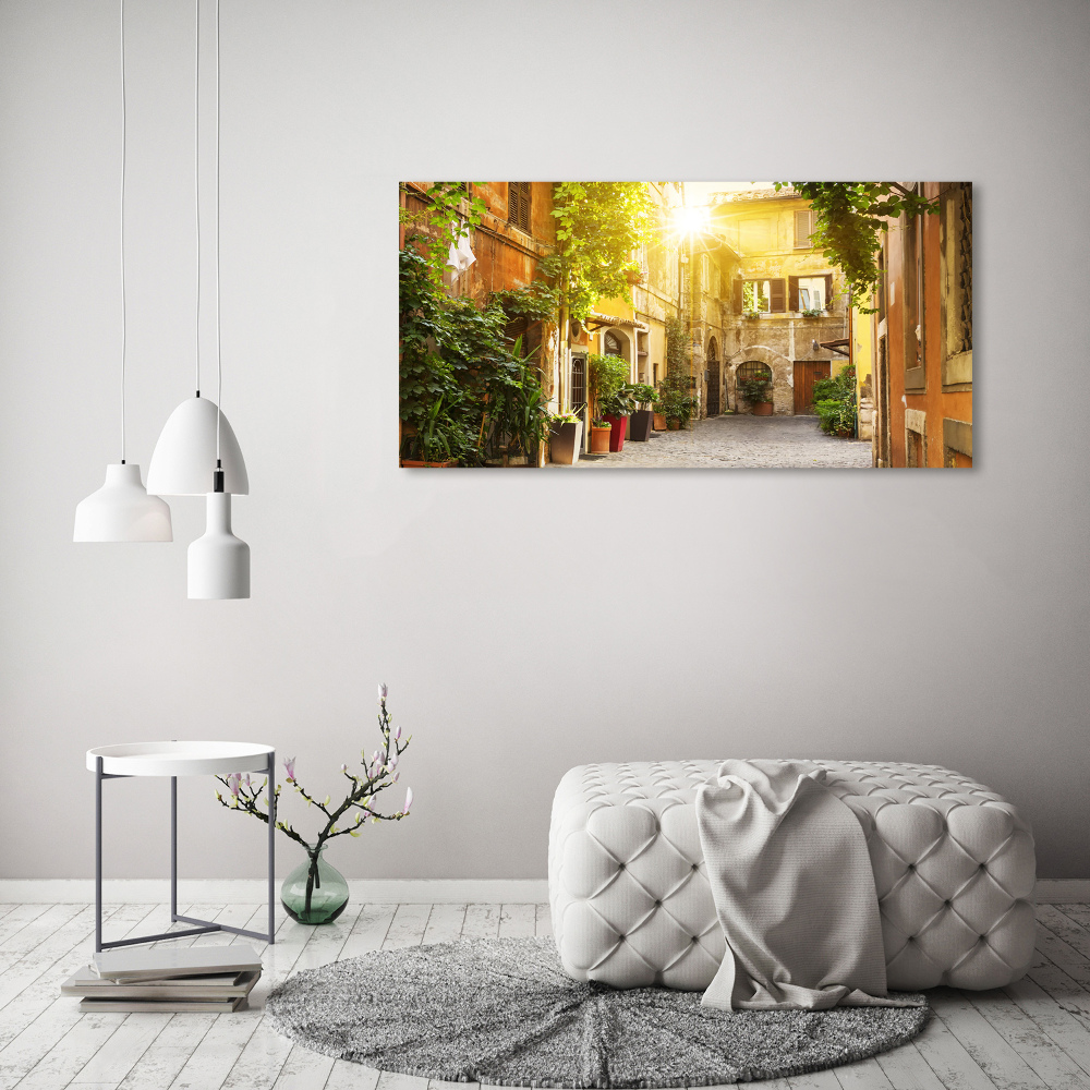 Canvas wall art Italian streets