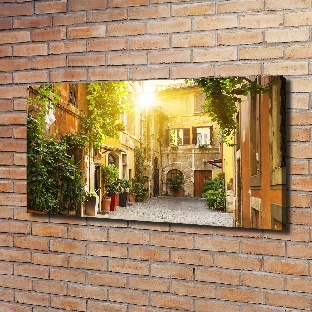 Canvas wall art Italian streets