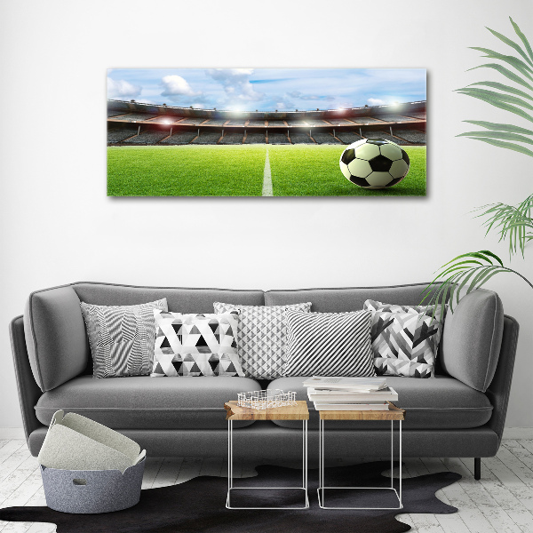 Canvas wall art Ball on the pitch