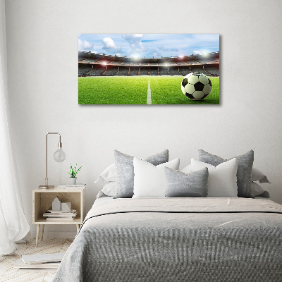 Canvas wall art Ball on the pitch