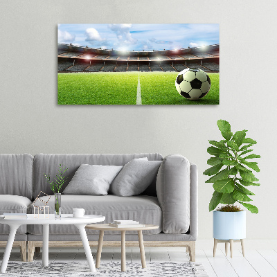 Canvas wall art Ball on the pitch