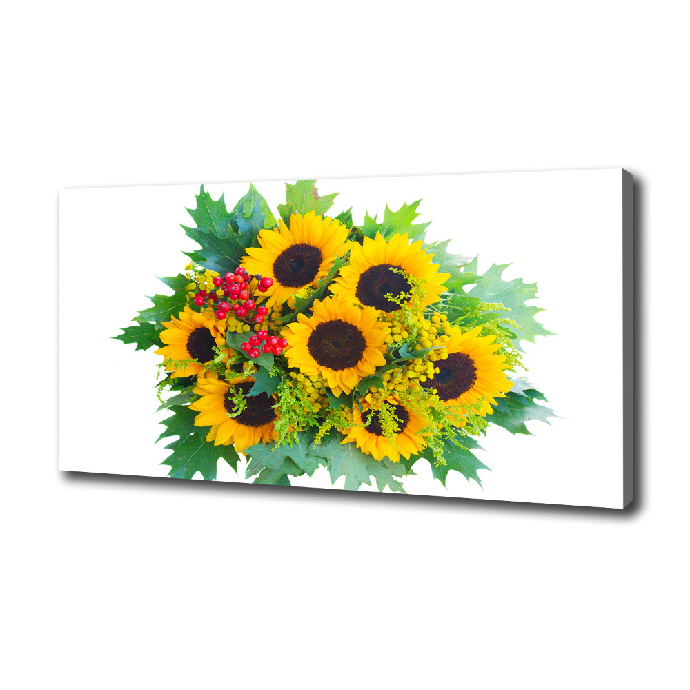 Canvas wall art Bouquet of sunflowers