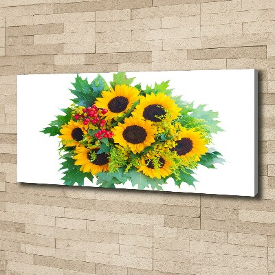 Canvas wall art Bouquet of sunflowers