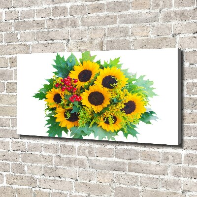 Canvas wall art Bouquet of sunflowers