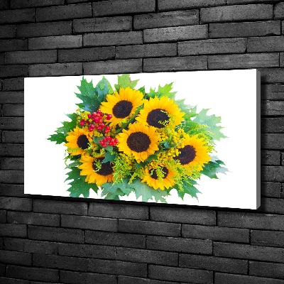 Canvas wall art Bouquet of sunflowers