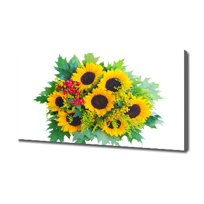 Canvas wall art Bouquet of sunflowers