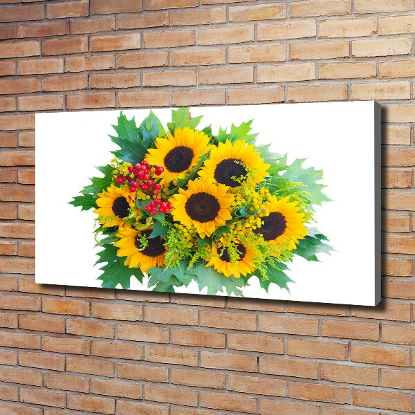 Canvas wall art Bouquet of sunflowers