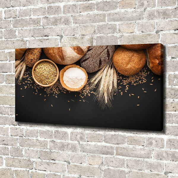 Canvas wall art Bread and wheat