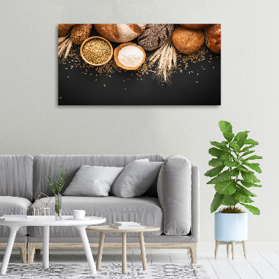 Canvas wall art Bread and wheat