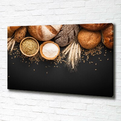 Canvas wall art Bread and wheat