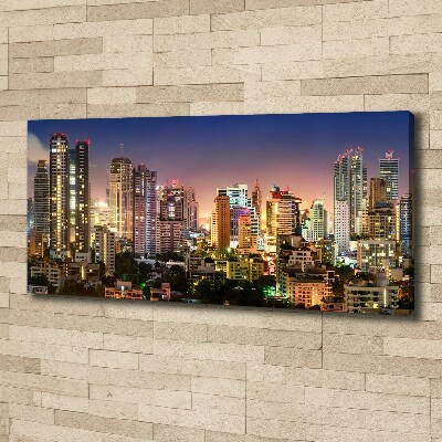 Canvas wall art Bangkok at night