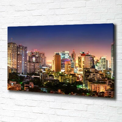 Canvas wall art Bangkok at night