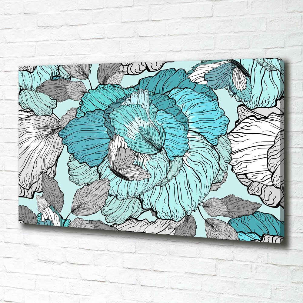 Canvas wall art Floral pattern