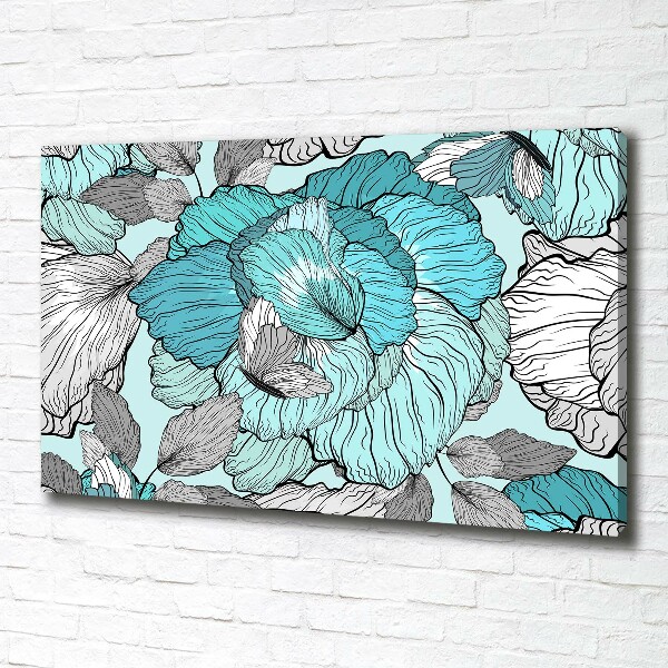 Canvas wall art Floral pattern