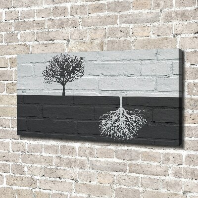 Canvas wall art Trees on the wall