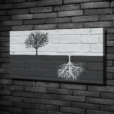 Canvas wall art Trees on the wall