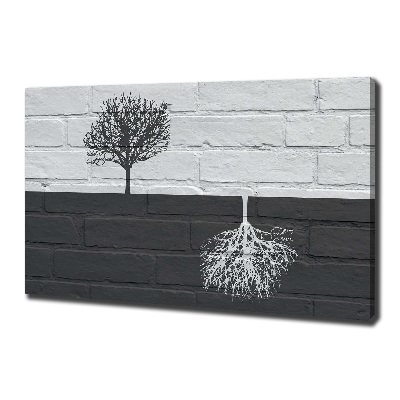 Canvas wall art Trees on the wall