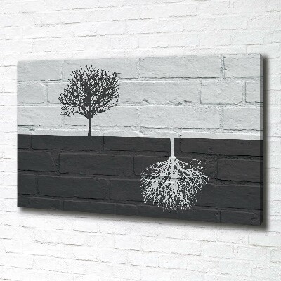 Canvas wall art Trees on the wall