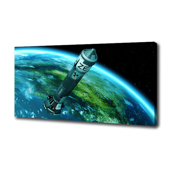 Canvas wall art Nuclear rocket