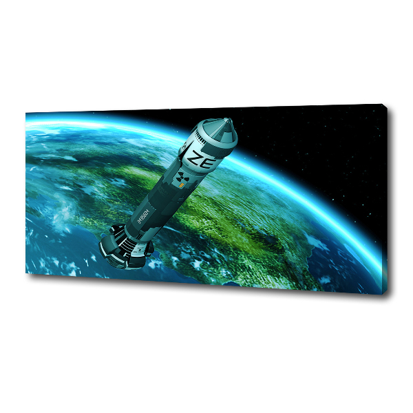 Canvas wall art Nuclear rocket