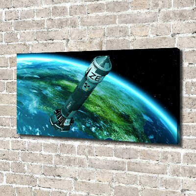 Canvas wall art Nuclear rocket