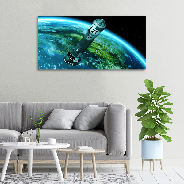 Canvas wall art Nuclear rocket