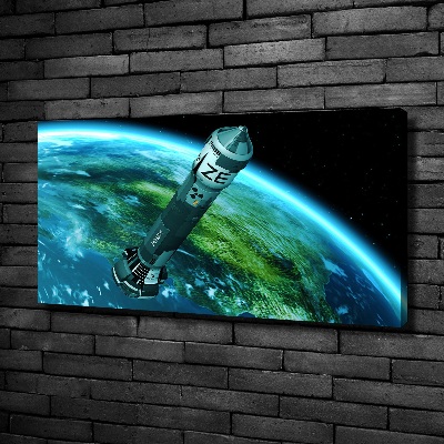 Canvas wall art Nuclear rocket