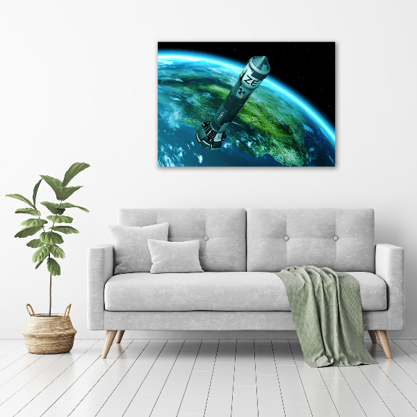 Canvas wall art Nuclear rocket